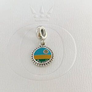 Pandora rwanda flag Flag charm